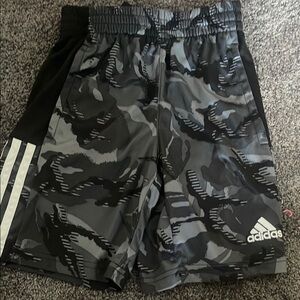 Adidas Gray Camo Athletic Shorts